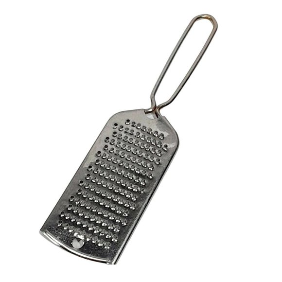 Vintage Zester Grater Curved Loop Handle, Stainless Steel Kitchen Tool - Picture 1 of 12
